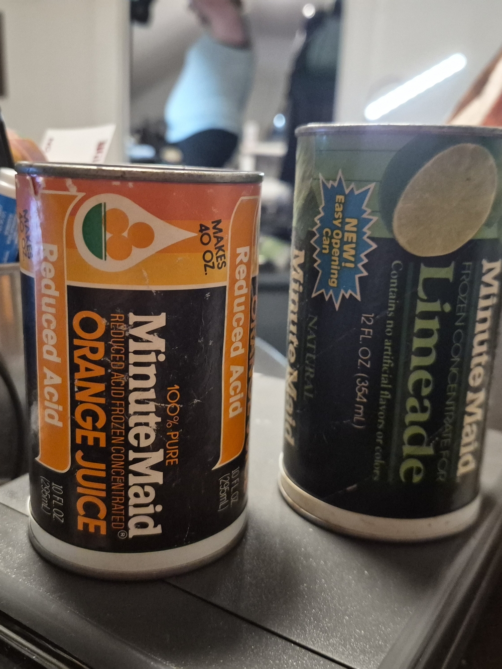 Vintage Minute Maid Coin Bank Cans Lot